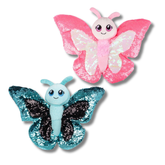 Sequin Flashy Plush Butterfly Kids Toy In Bulk - Assorted